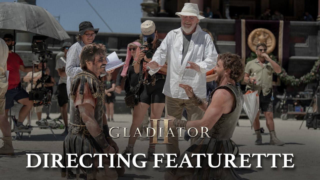 Directing Gladiator II (2024 Movie) &ndash; Ridley Scott, Paul Mescal, Pedro Pascal, Denzel Washington