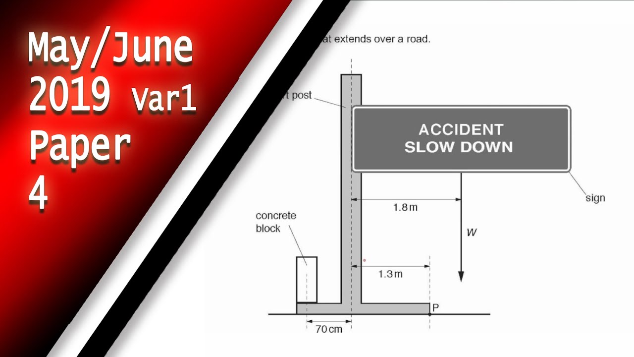 IGCSE Physics May June 2019 Paper 4 Variant 1