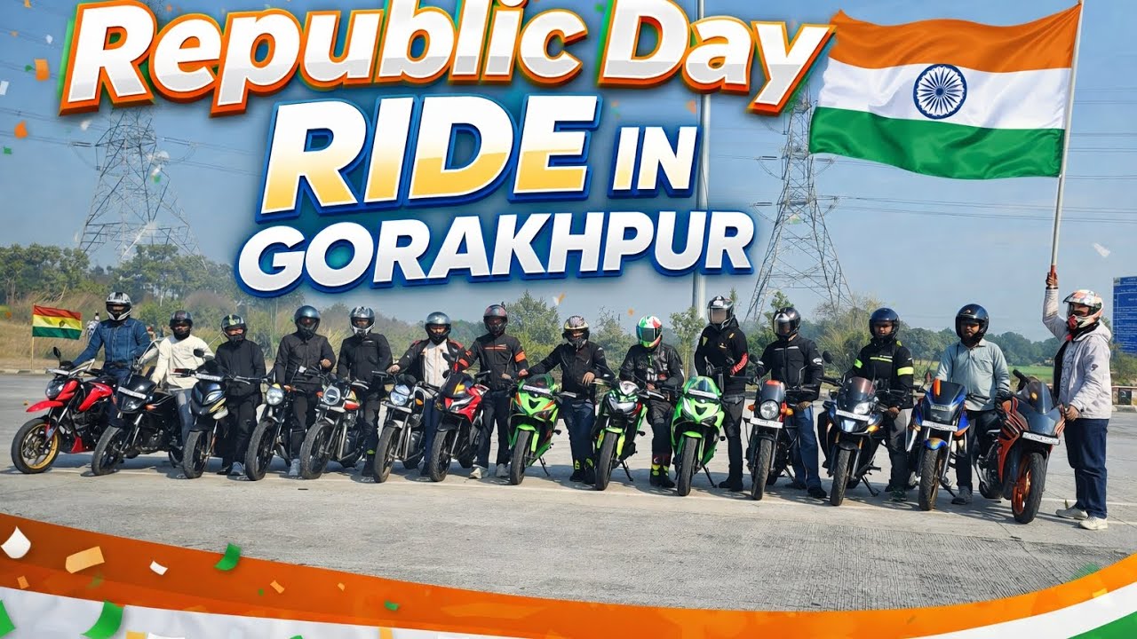 Republic day bike ride lineup in Gorakhpur z900 se wheelie Pakistan GDP 😄 #RIDER #GORAKHPUR 