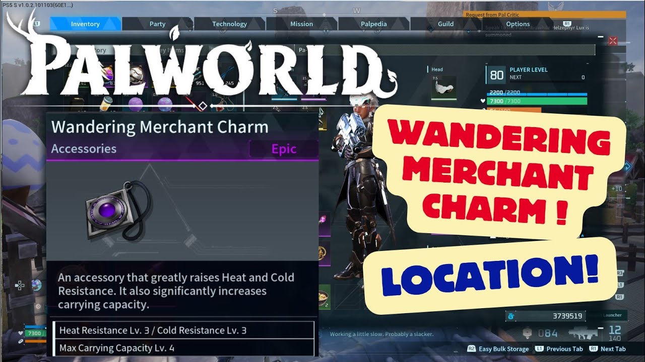 Palworld 1.0 - Wandering Merchant Charm - Location