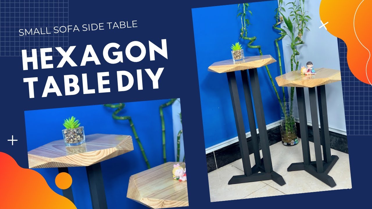 Hexagon small coffee table طاولة القهوة السداسية