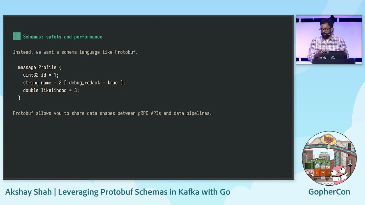 GopherCon 2023: Leveraging Protobuf Schemas in Kafka with Go - Akshay Shah