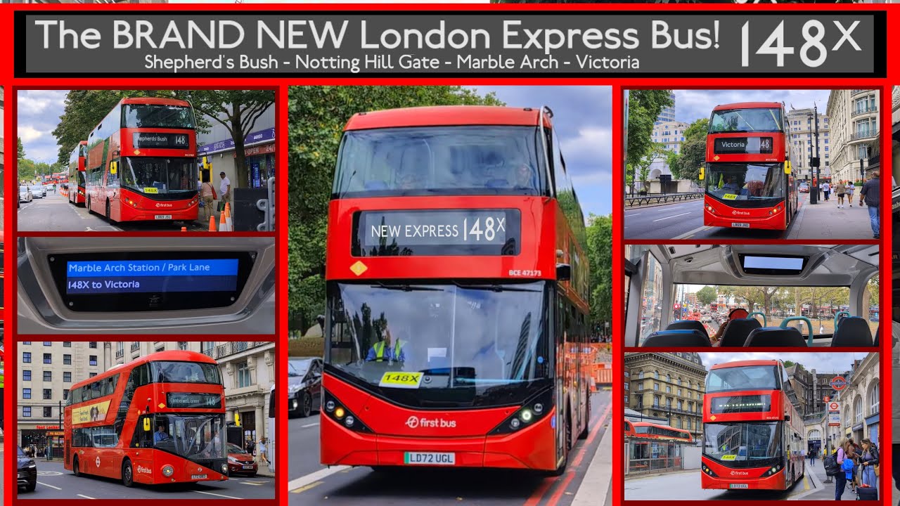 *FIRST DAY* The BRAND NEW 148X Express Bus Route! London's Notting Hill Carnival Buses EXPLAINED 