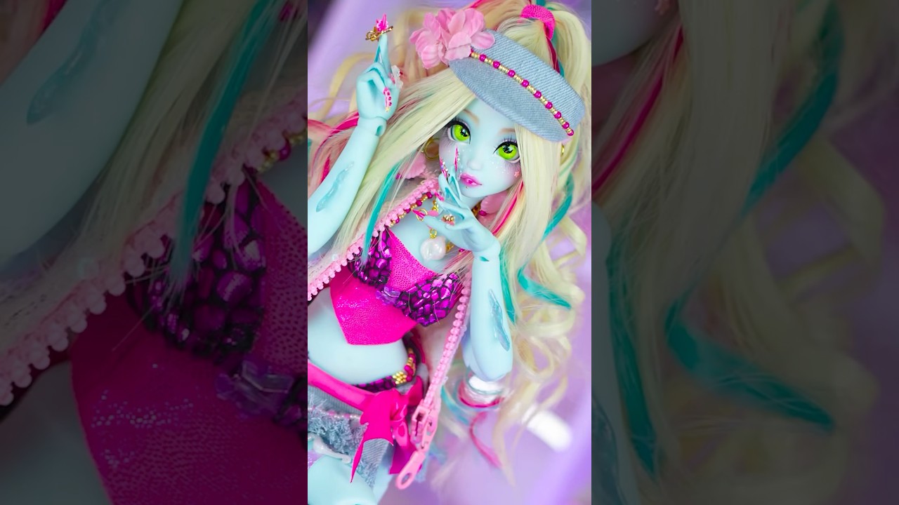 I re-designed LAGOONA BLUE! #monsterhigh #bjd #custom #lagoonablue #art #artist #doll