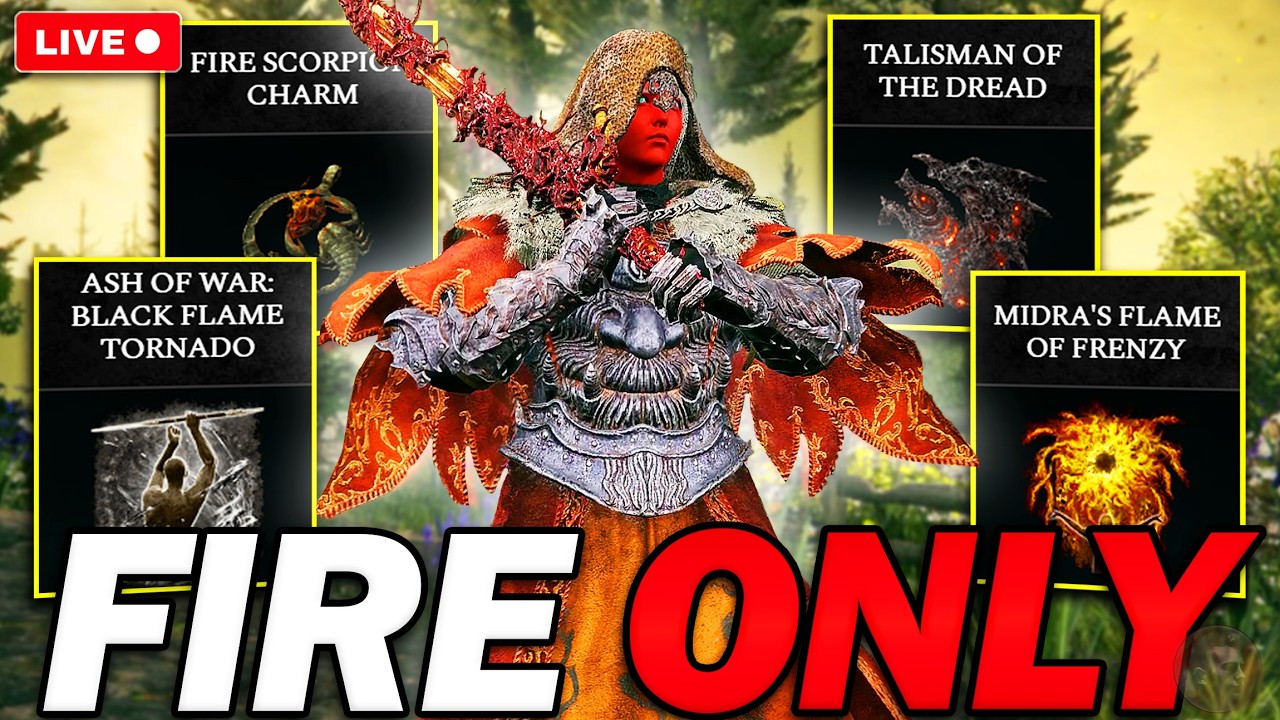 DESTROYING Every Boss In Elden Ring Using FIRE ATTACKS ONLY!