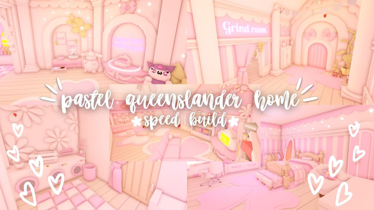 ≽^• ˕ • ྀི≼ Pastel Queenslander Home [Commission] - Adopt Me Speed Build - #adoptme #adoptmegame