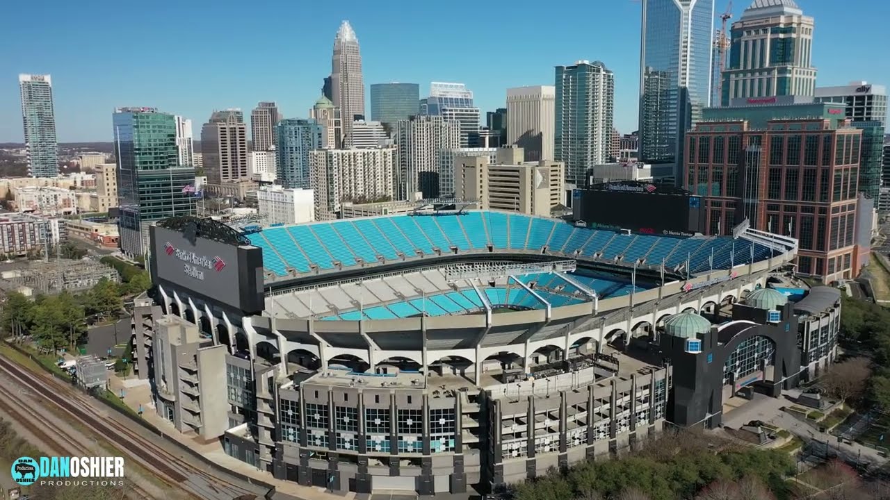 Flying My Drone at Every NFL Stadium | Carolina Panthers | Bank of America Stadium | Aerial Trip
