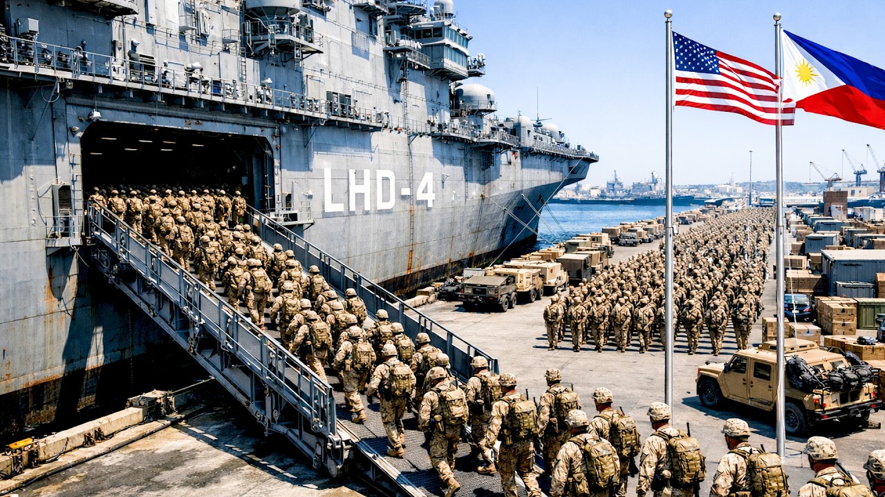 Philippines Shocked! USS Boxer (LHD-4) Deploys Marines in Massive Subic Bay Operation