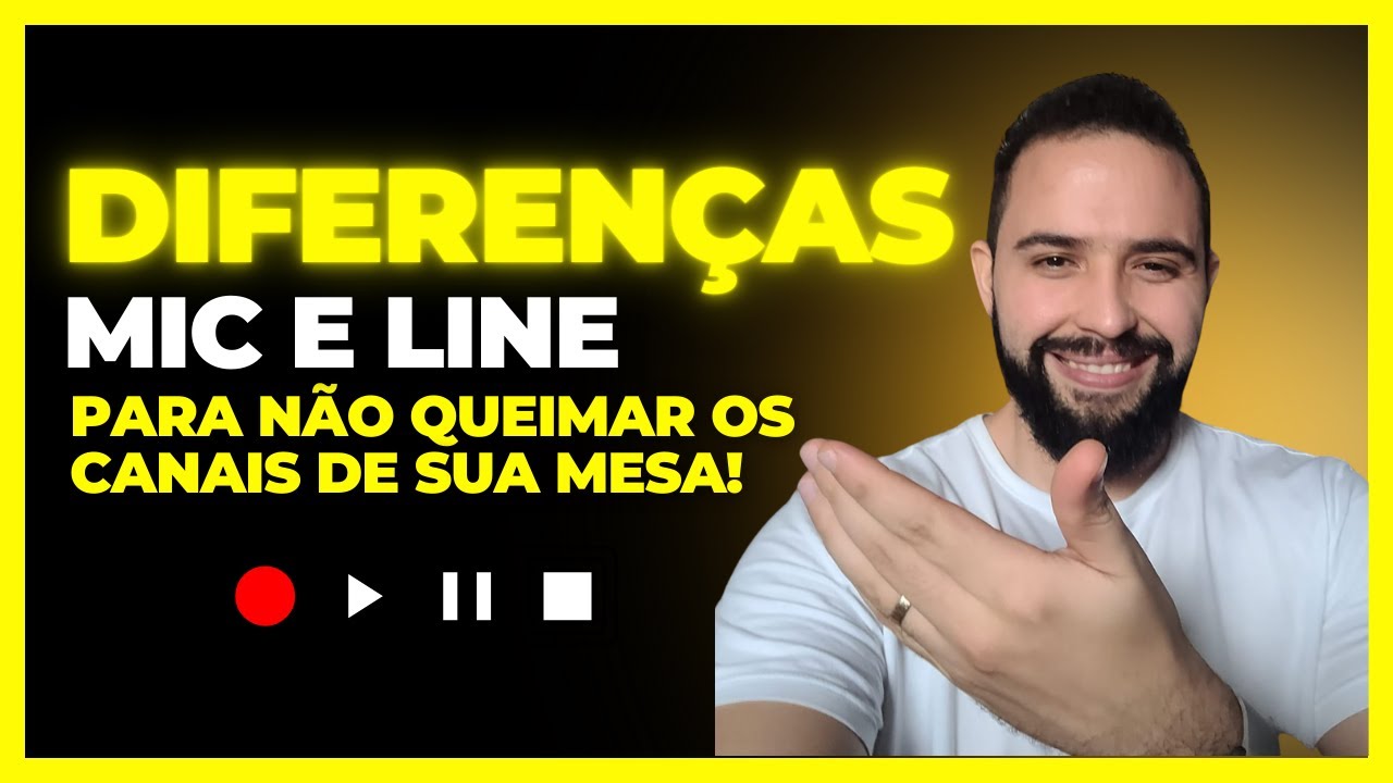 Diferença entre MIC e LINE - Os sinais de áudio e  a forma CORRETA de utilizá-los!