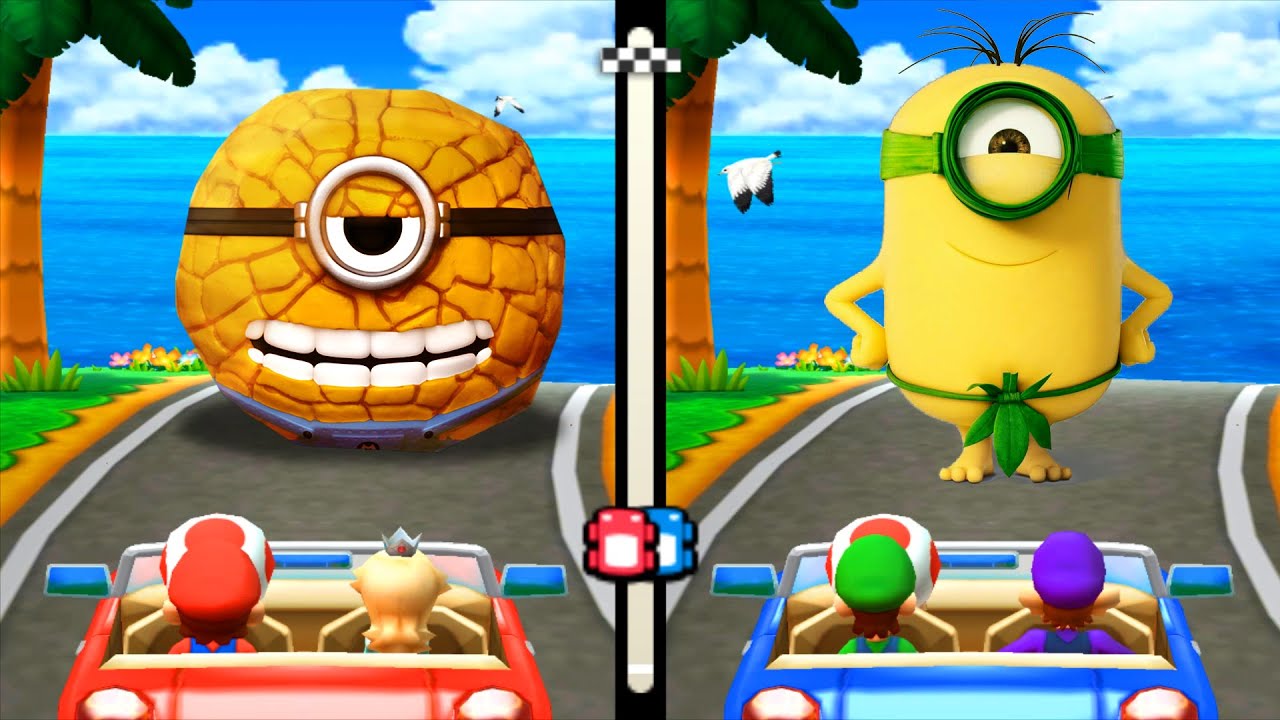 【3dsマリオパーティ100ミニゲームコレクション】ミニゲームマリオVsロゼッタVsルイージVsワルイージ(最強CPU｢たつじん」)