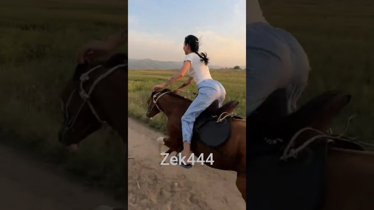 ot ustida ot #tiktokuzb #uzbekistan #qizlar