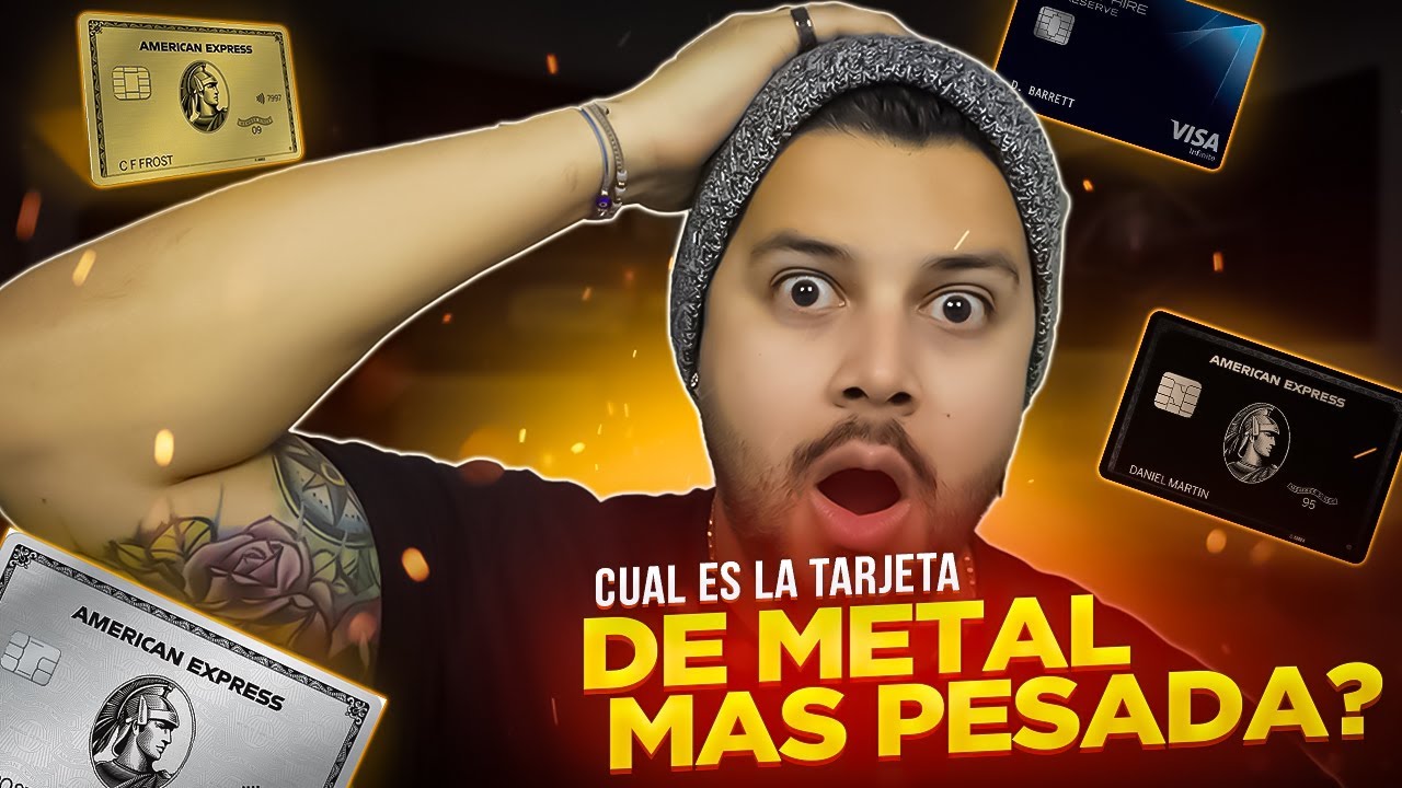 Tarjetas metálicas reveladas: ¡sorprendente peso!