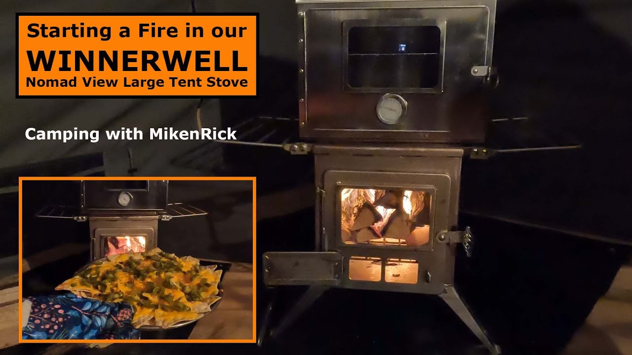 How to Start a Fire in a WINNERWELL Nomad Stove and Eating from the Fastfold Oven