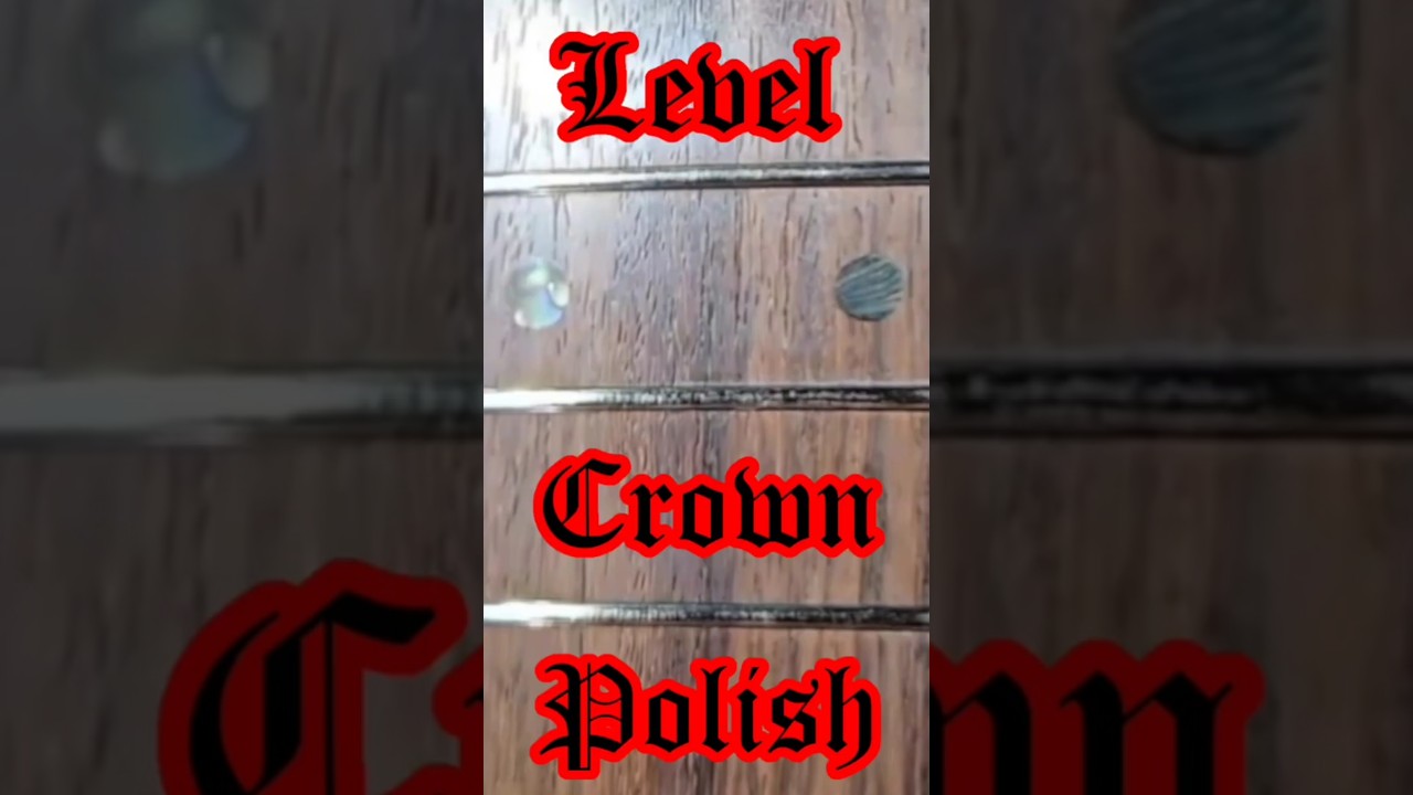 Levelling, Crowning and Polishing Frets  DIY FRET JOB #diyguitar #guitarrepair #guitarmods #guitar