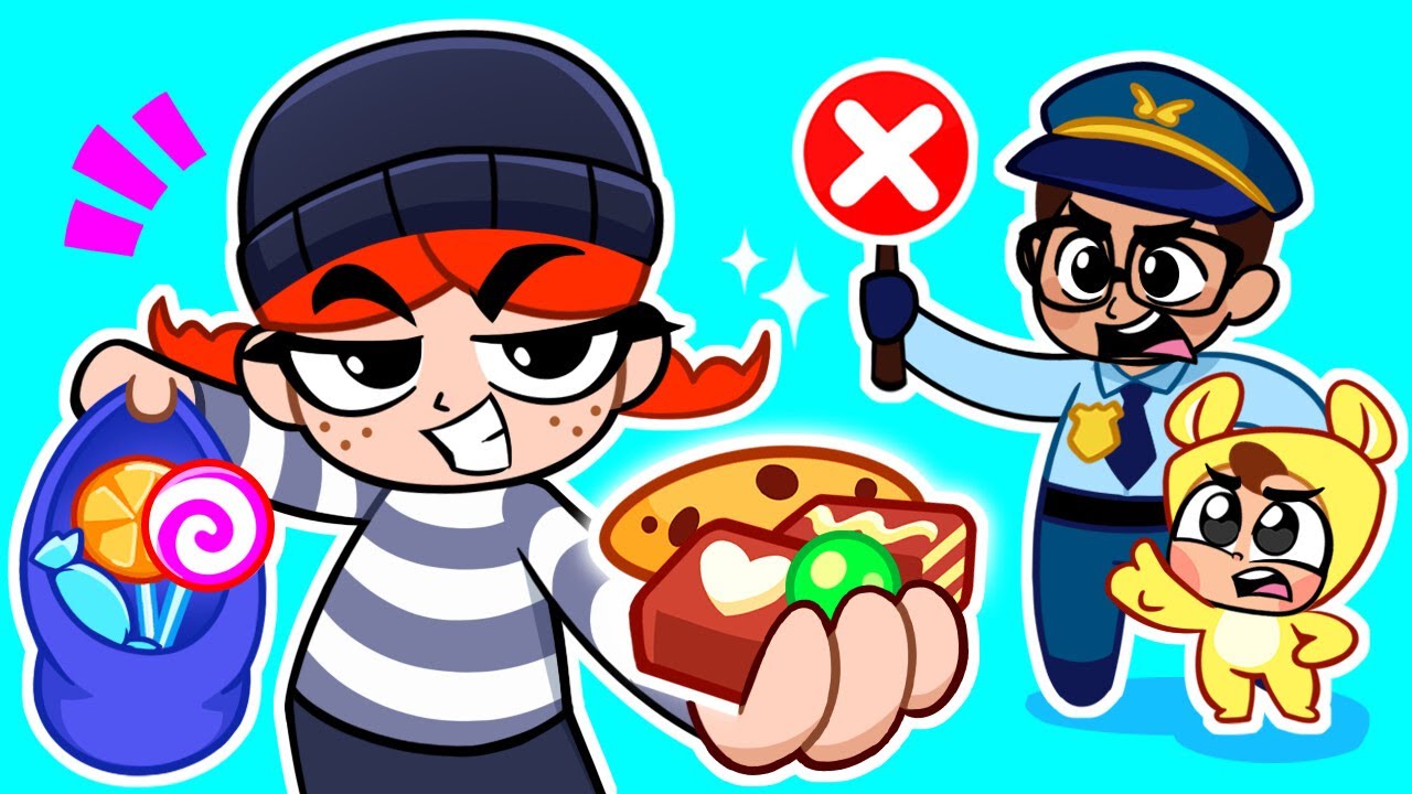 Baby Police Officer Adventure 👶 Who Stole My Cookies? 🏙️ Funny Cartoons for Kids & Nursery Rhymes
