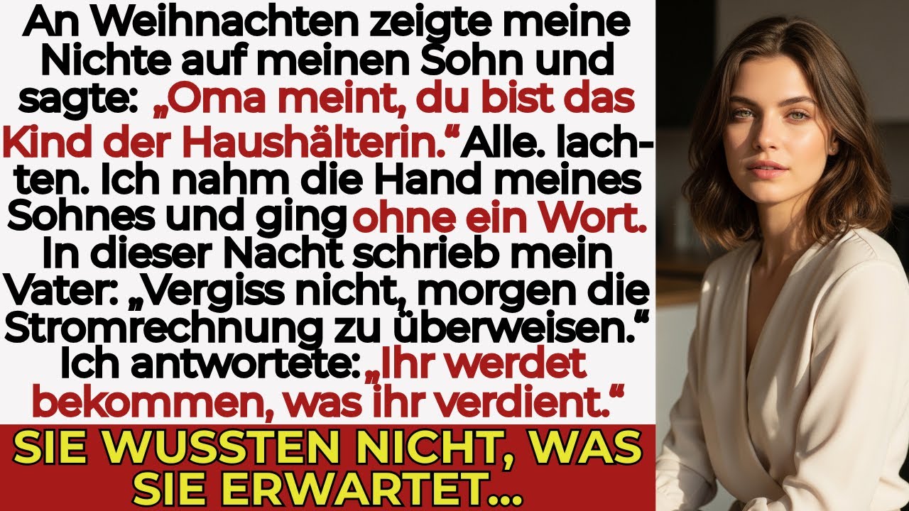 Meine Familie feierte Weihnachten, als meine Nichte sagte: „Oma sagt, du gehörst nicht zu uns.“