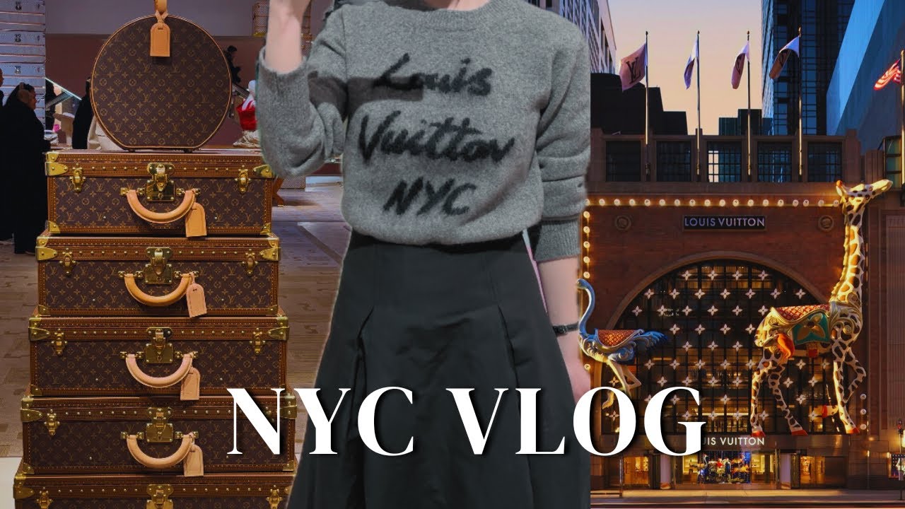 Eng) NYC Vlog🗽 Давайте вместе посмотрим на новый магазин Louis Vuitton в Нью-Йорке! Louis Vuitton...