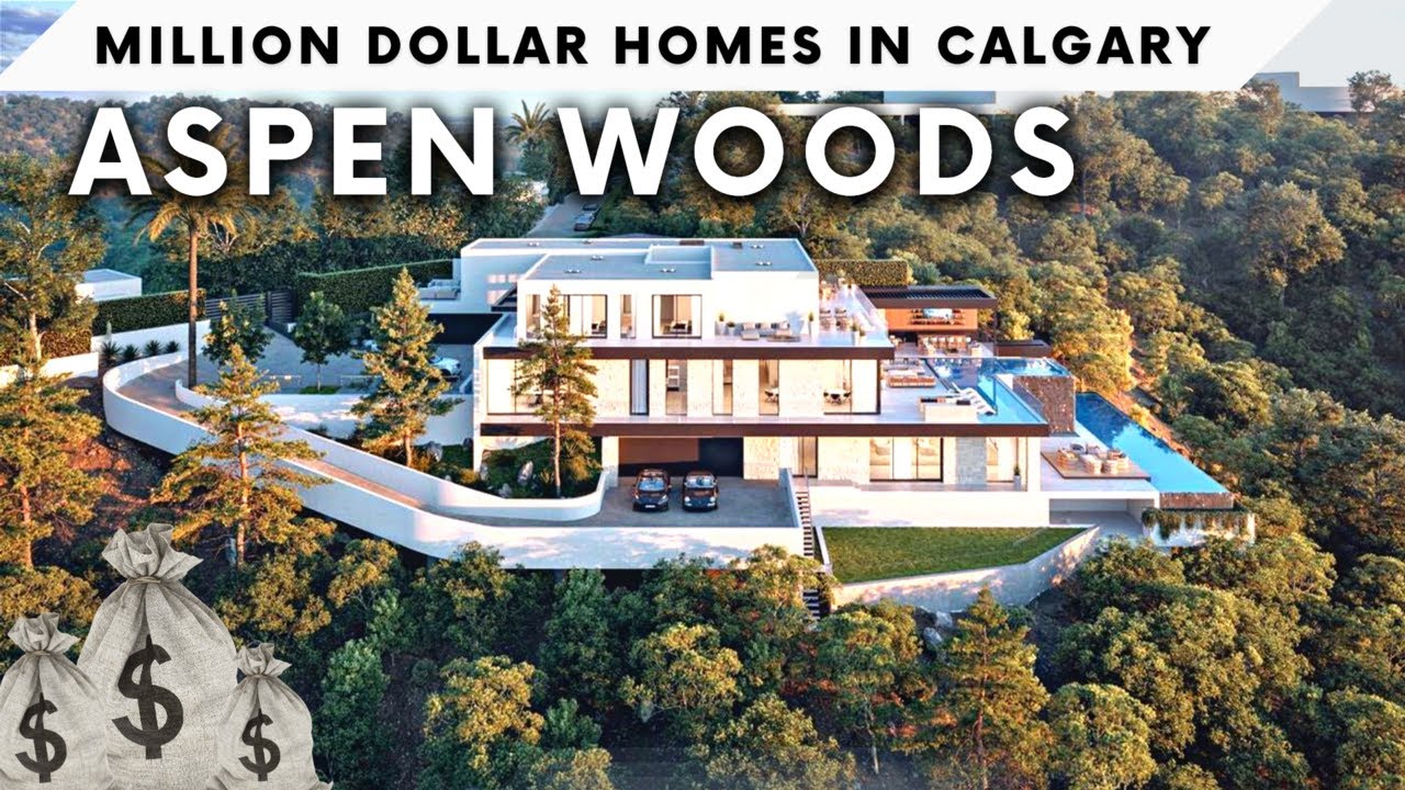 Driving Tour of Calgarys Richest Neighbourhood - Aspen Woods | Million Dollar Homes!
