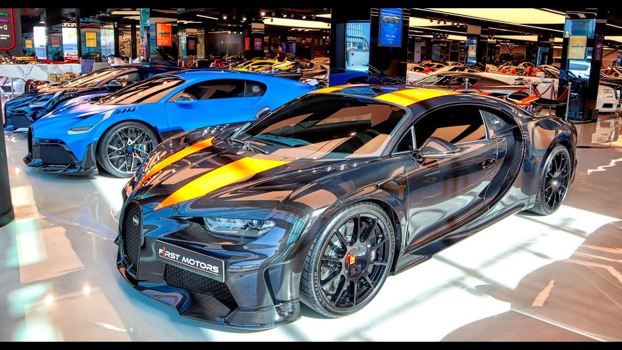F1RST MOTORS DUBAI BUGATTI DAY: Bugatti Chiron Super Sports 300+ Bugatti DIVO - DRIVE SOUND!