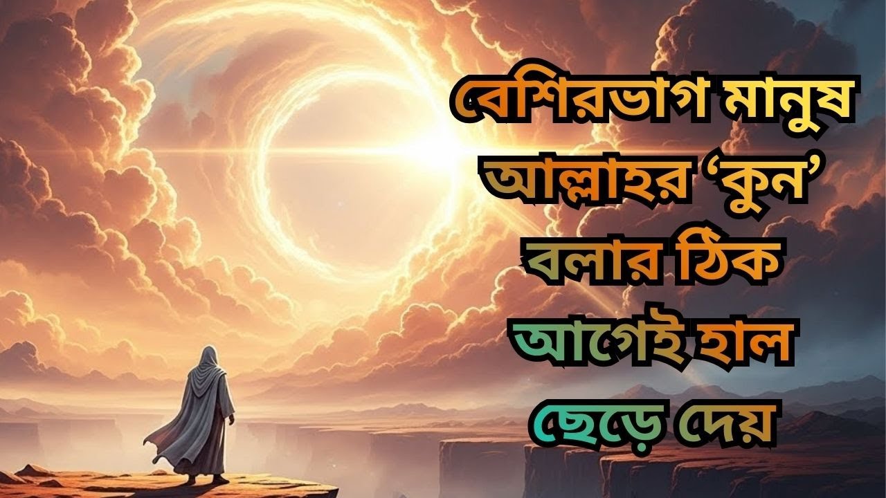 অধিকাংশ মানুষ আল্লাহর ‘কুন’ উচ্চারিত হওয়ার ঠিক আগের মুহূর্তেই হাল ছেড়ে দেয়