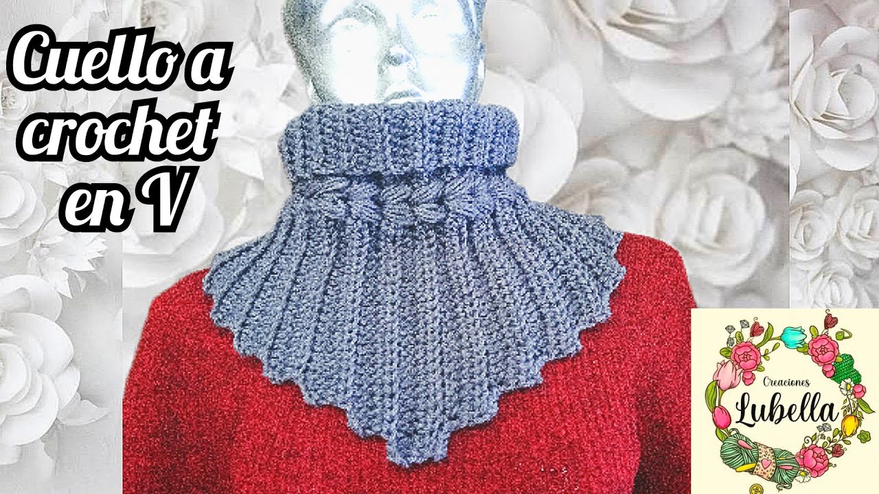 Cómo hacer cuello a crochet fácil y rápido #crocheting #crochet
