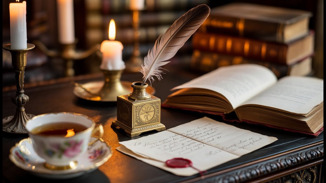Jane Austen–Inspired Piano Music | Quiet Evening Ambience for Reading Writing, Studying & Sleeping