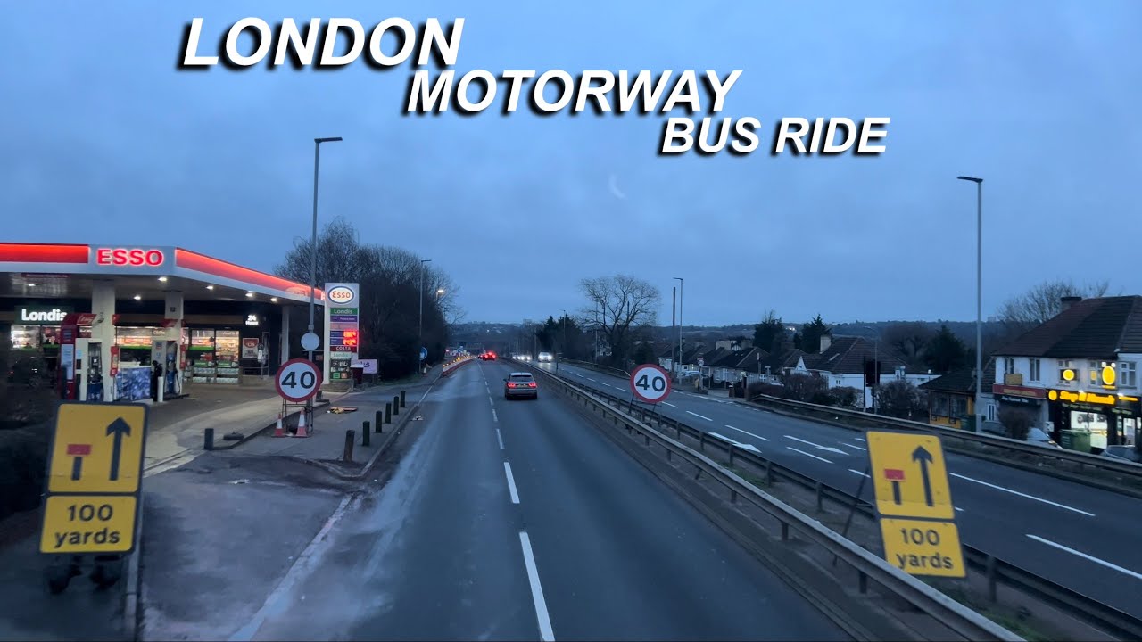 London Bus 498 🚌 Romford - Queen's Hospital To Brentwood || Winter Bus Ride