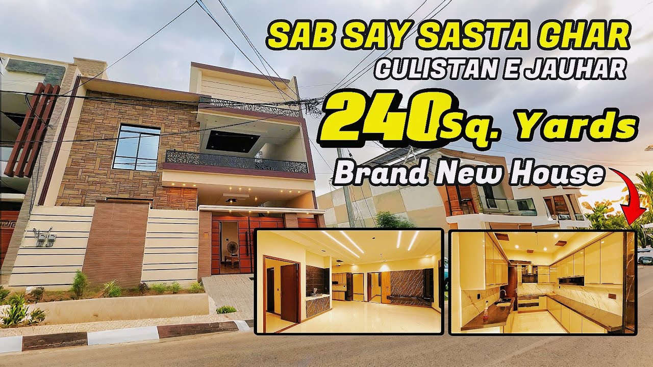 240 Sq Yards House For Sale In Karachi | 240 Sq Yards House Design | Gulistan e Jauhar Block 7 😍❤️