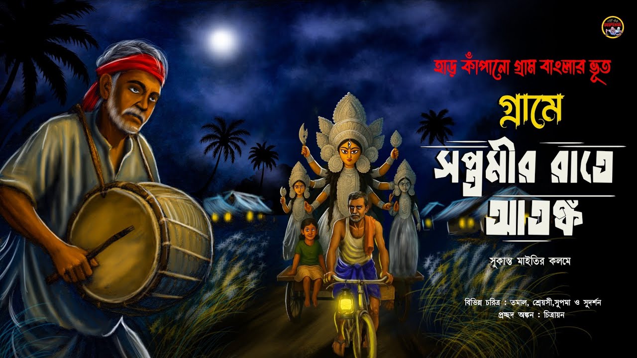 দুর্গাপুজোর রাতে গ্রামে আতঙ্ক (ভয়াল গ্রাম বাংলার ভূতের গল্প) সুকান্ত মাইতি all day suspense 