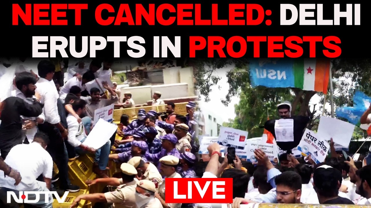NEET Exam 2026 Cancelled LIVE | Students Protest As Exam Cancelled Amid Paper Leak Row