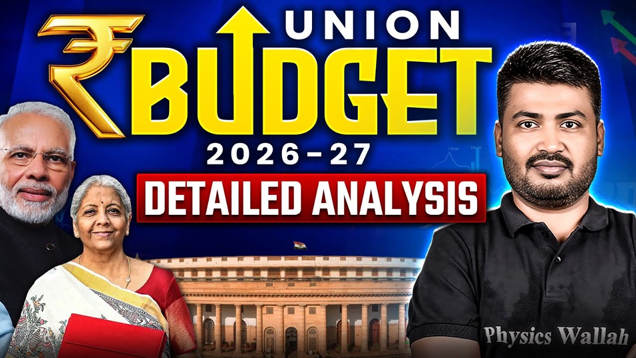 Union Budget 2026-27 Analysis in Marathi 🔥| New Tax Slab | Key Highlights | MPSC Wallah