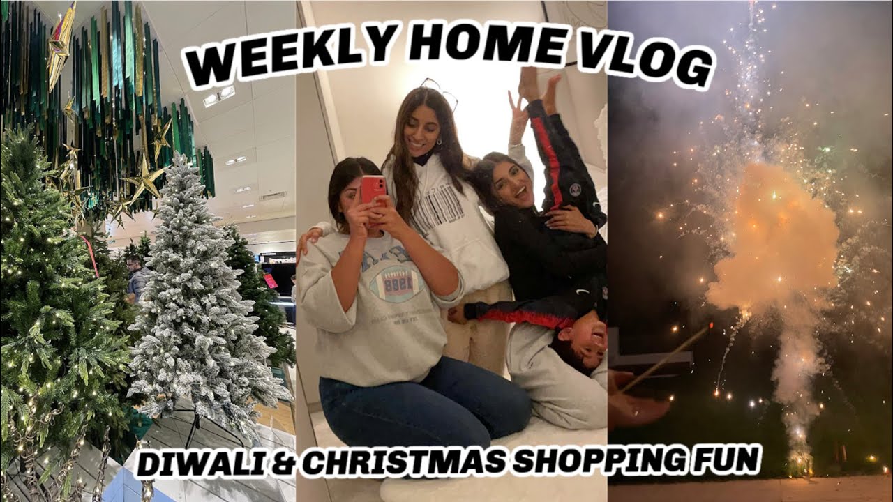 A WHOLESOME HOME VLOG: diwali, family fun & christmas shopping haul | Kim Mann