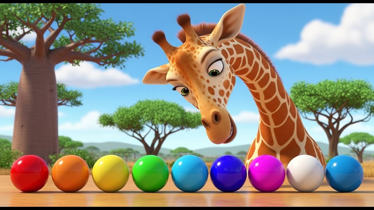Die Giraffe, die z&auml;hlen lernte | Beste Kinderlieder und Rimsammlung
