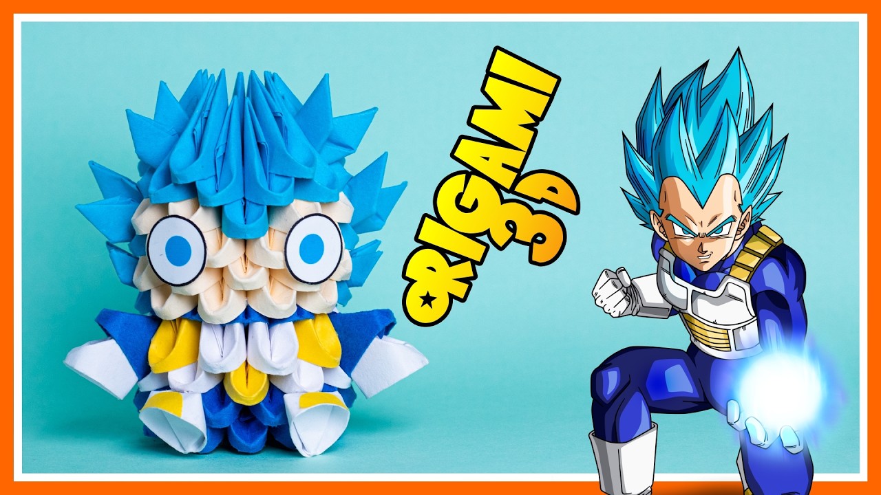 VEGETA de Origami 3d 🔵