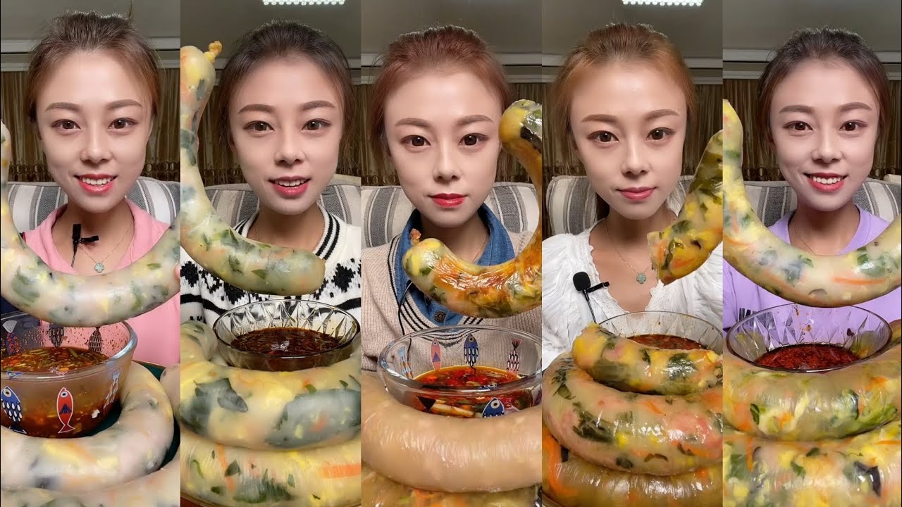 CHINESE MUKBANG SPICY FOOD (VEGETABLE SAUSAGE)@Xiaoying4721 Mukbang EATING SHOW