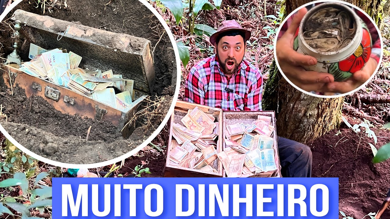 Encontrou a maior fortuna enterrada até hoje dinheiro incontável