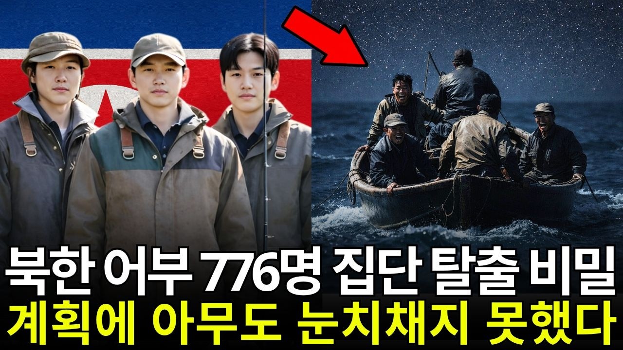 어부 776명 야간 어선 탈출… 자유로 향한 비밀 계획 | 탈북감동사연