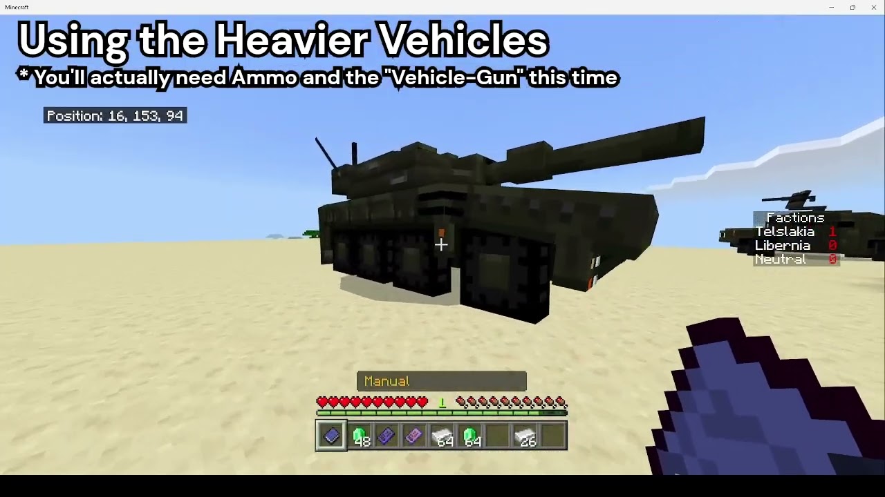Bean's Armed Forces | Tutorial (MCBE Military Mod)