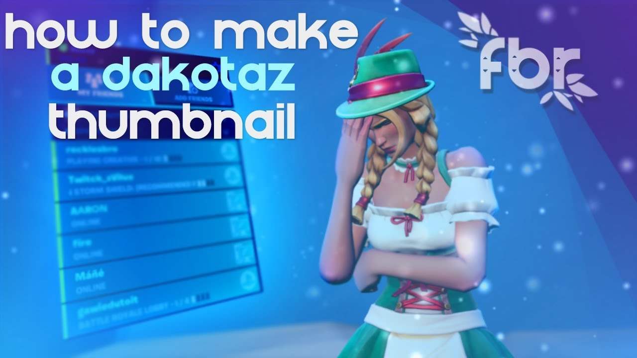 How to make Dakotaz style thumbnails in season 7! | fbr tutorial (Photoshop)