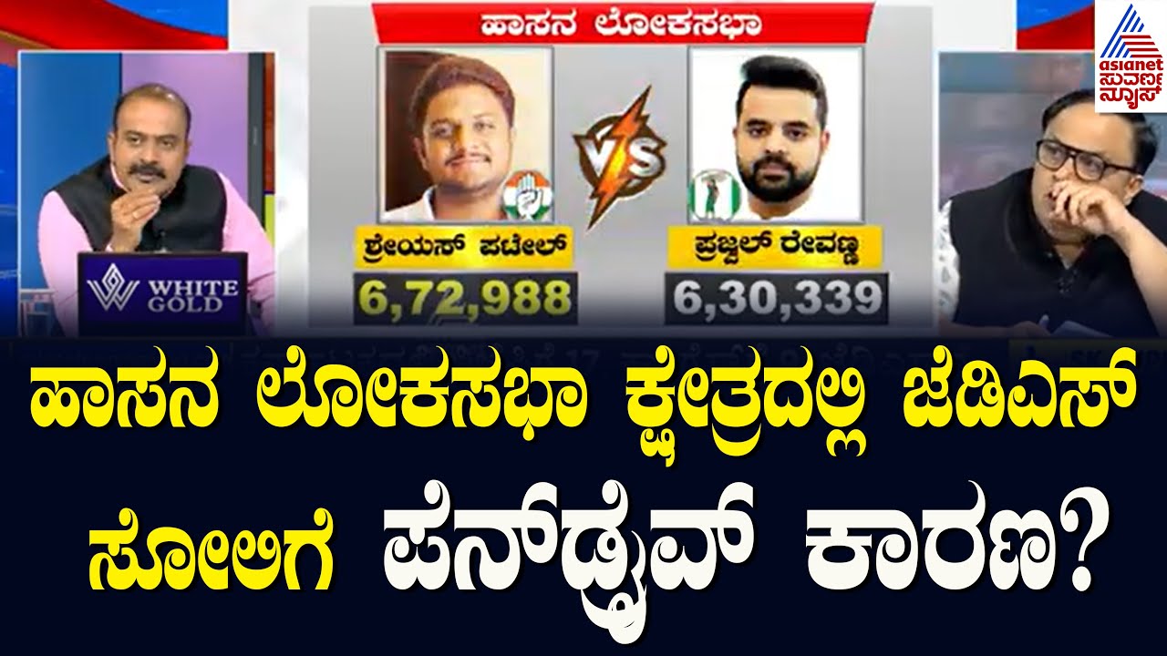 Shreyas M Patel ವಿರುದ್ಧ Prajwal Revanna ಗೆ ಸೋಲು | Hassan Lok Sabha constituency | News Discussion