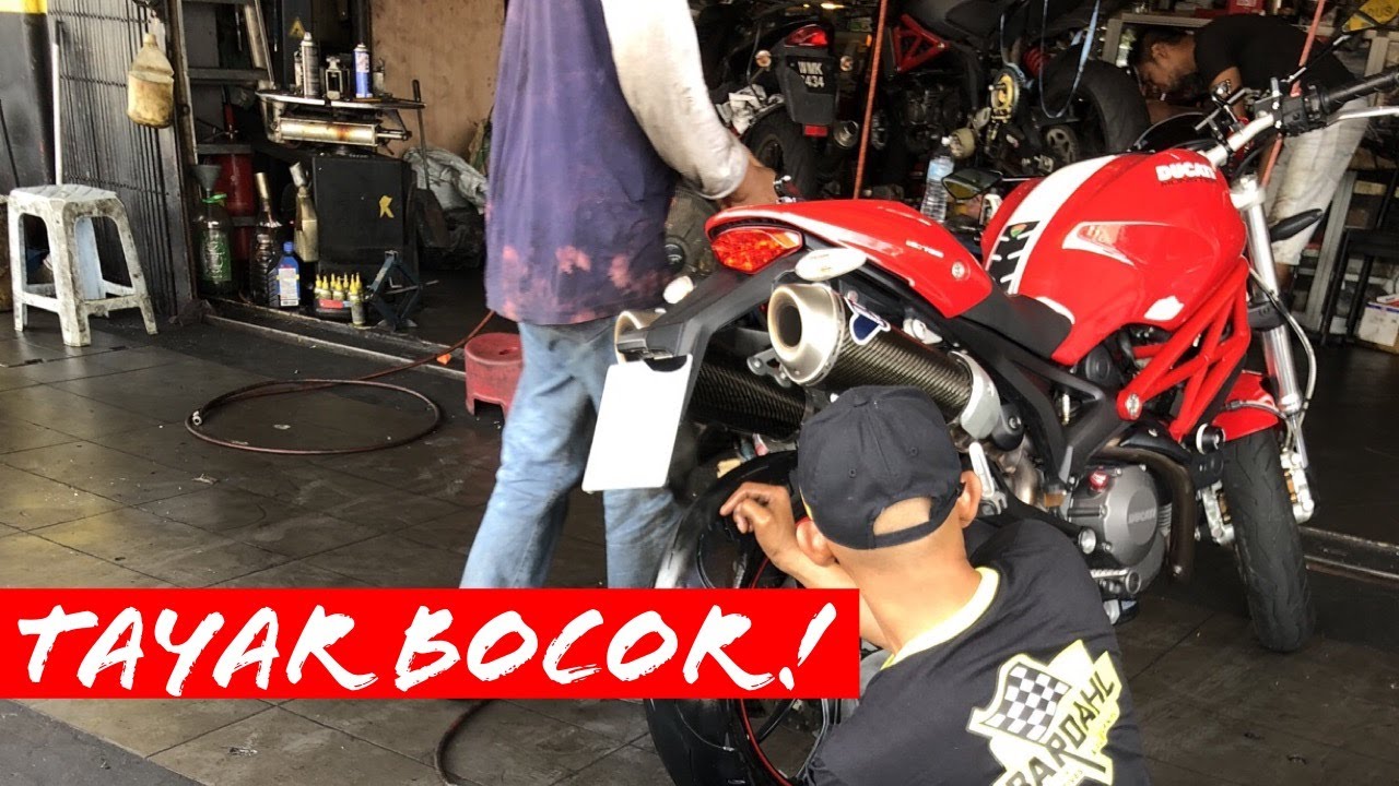 [part 1/2] Ride Landak, tapi tayar bocor! | Ducati Monster 796