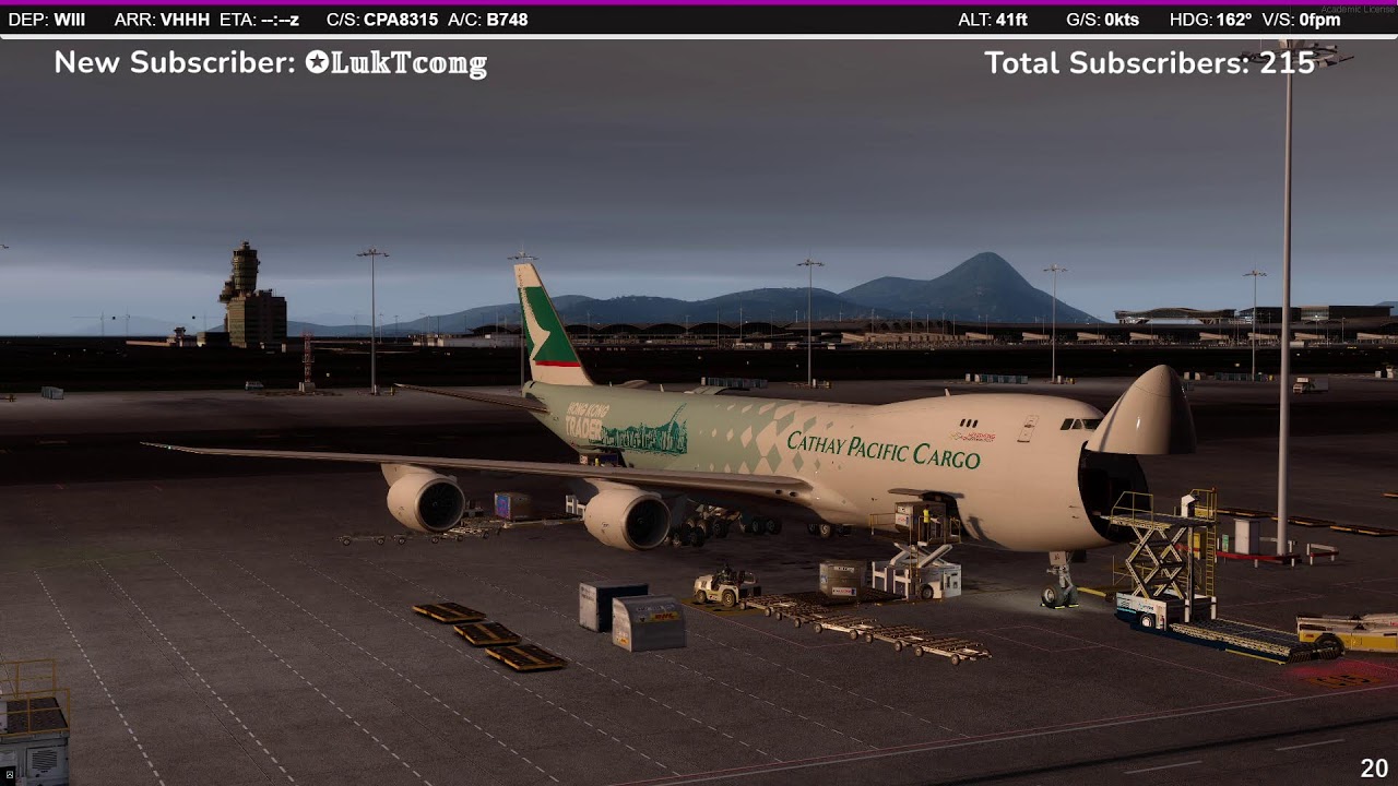 P3D v4.5 | Cathay 8315 | Testing New Preset with Tomatoshade | Hong Kong Arrival