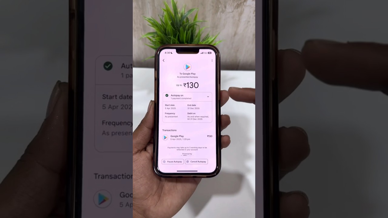 Google Pay auto pay stop | google play, Netflix, amazon prime auto pay stop