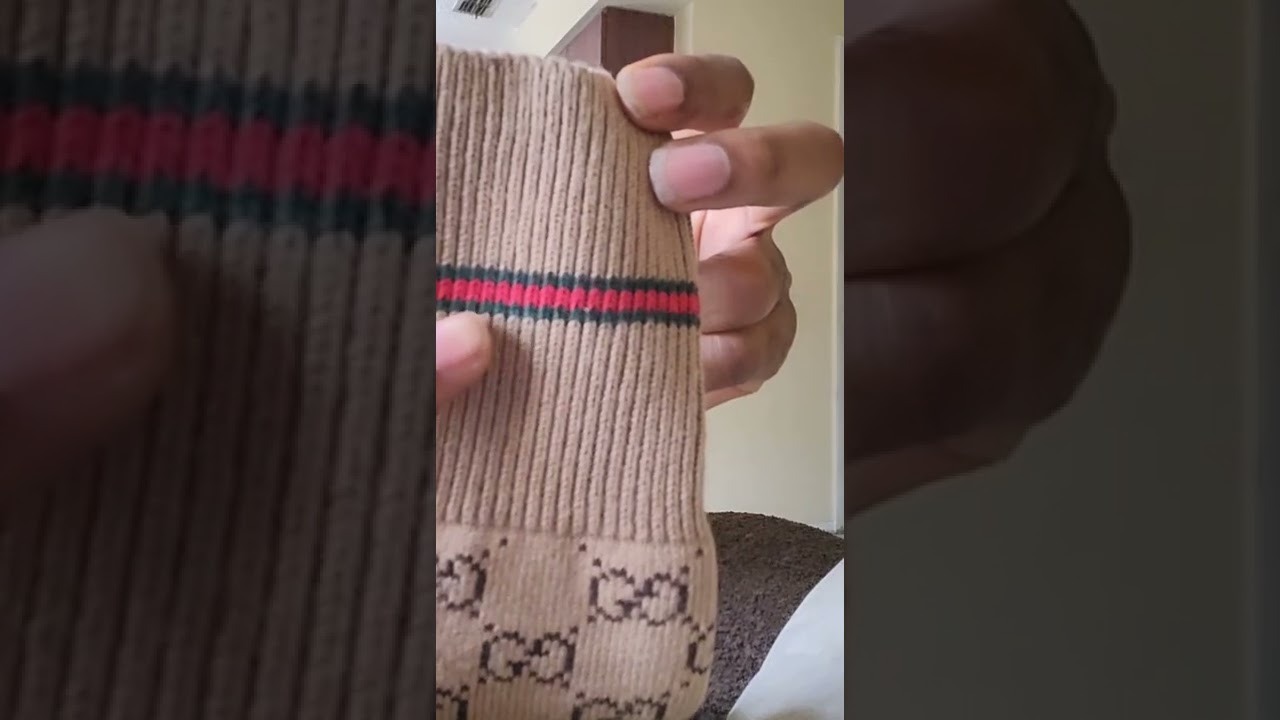 Gucci GG cotton socks with web review