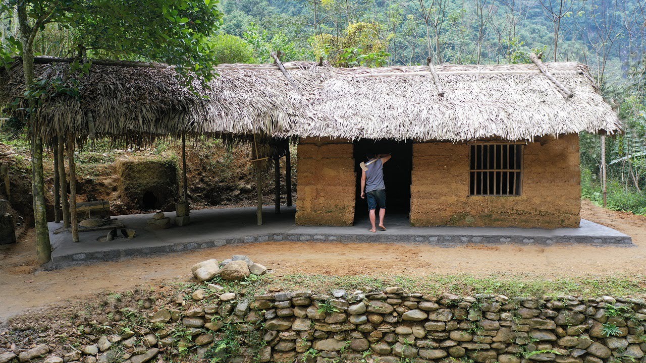 Primitive Skills: Upgrade House, floor plastering with simple tools
