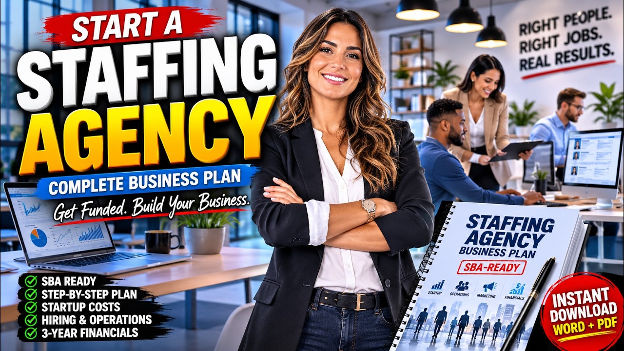How to Start a Staffing Agency (SBA-Ready Business Plan Template)
