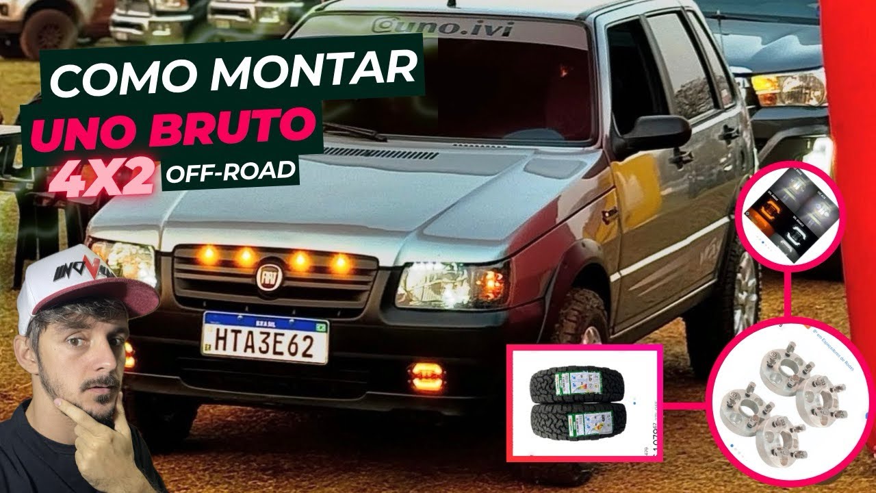 DESVENDANDO O SEGREDO: Fiat Uno Bruto 4x2 Off-Road Passo a Passo!