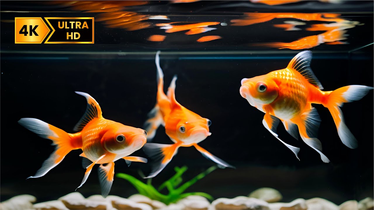 The Best 2K Aquarium for Relaxation 🐠 Relaxing Goldfish - Sleep Meditation 4K UHD Screensaver