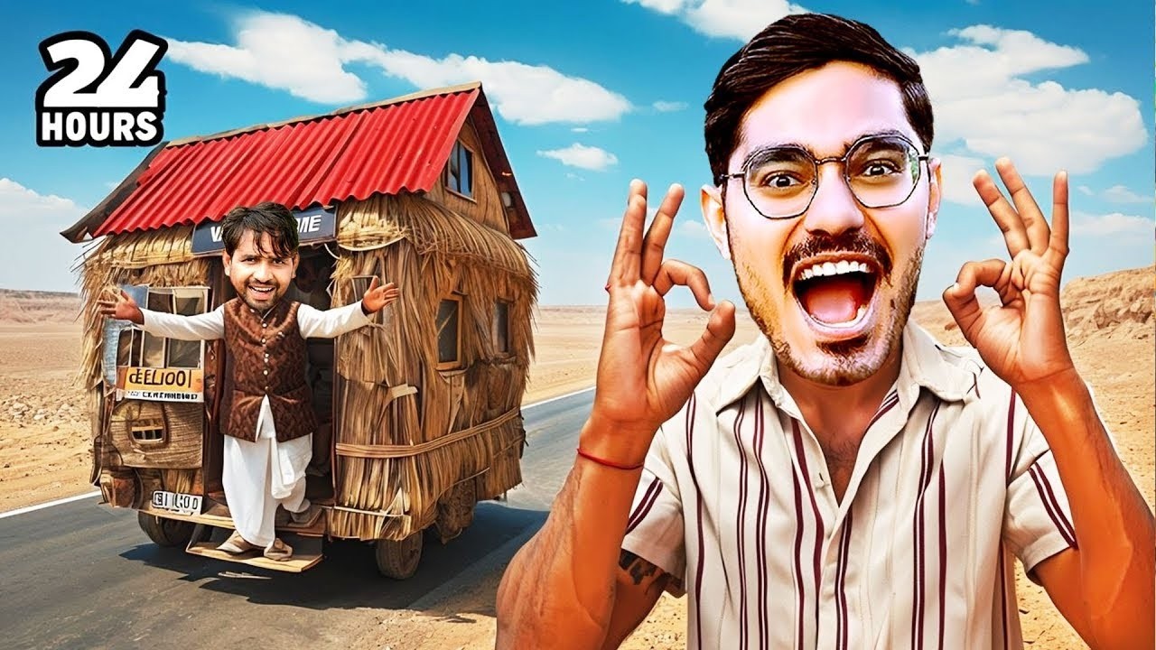 रोड पे चलने वाली अजीबोगरीब झोपड़ी🔥   We Made Magical House Which Runs On Road   100% Working