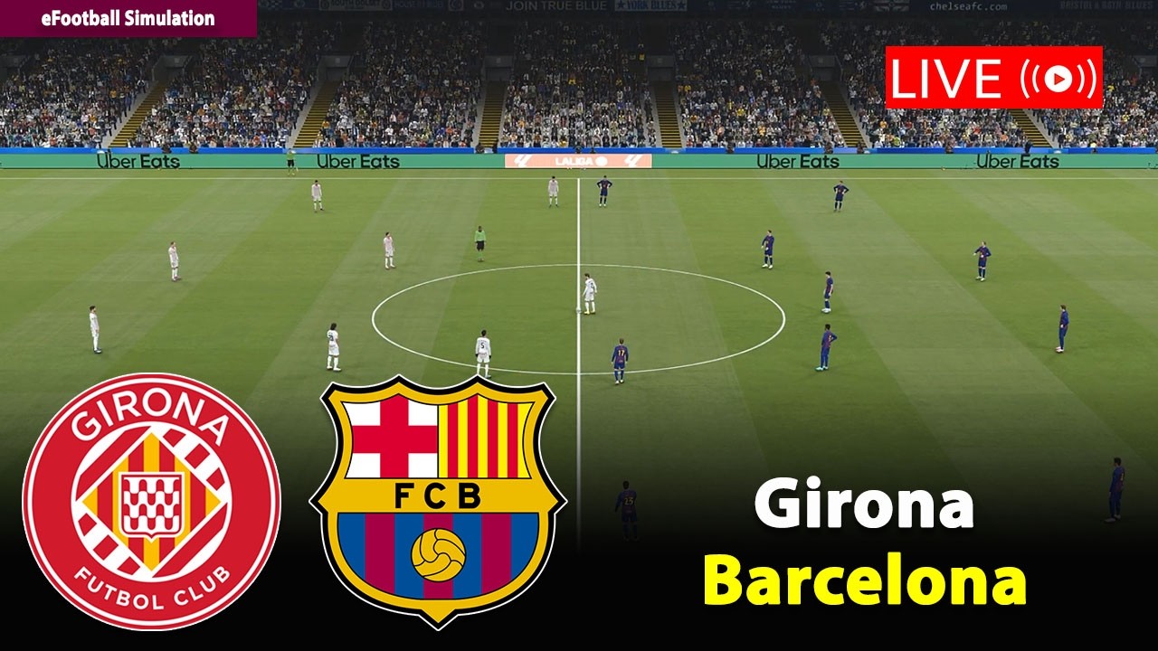 🔴Live- Girona vs Barcelona | Spanish LaLiga 2025/26 Match | PES21 Game Simulation